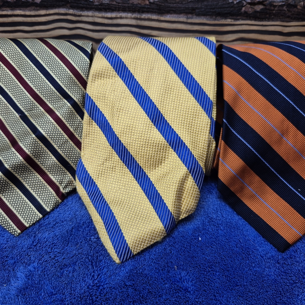 Jos. A. Bank Striped Ties - Yellow, Gold, Orange